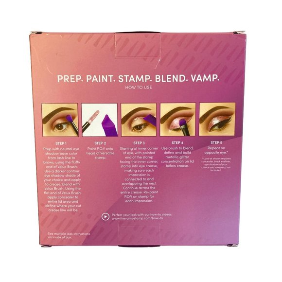 Vamp Stamp Vignette III Conquer The Cut Crease Beyond Basic Metallic Glitter - Picture 2 of 11